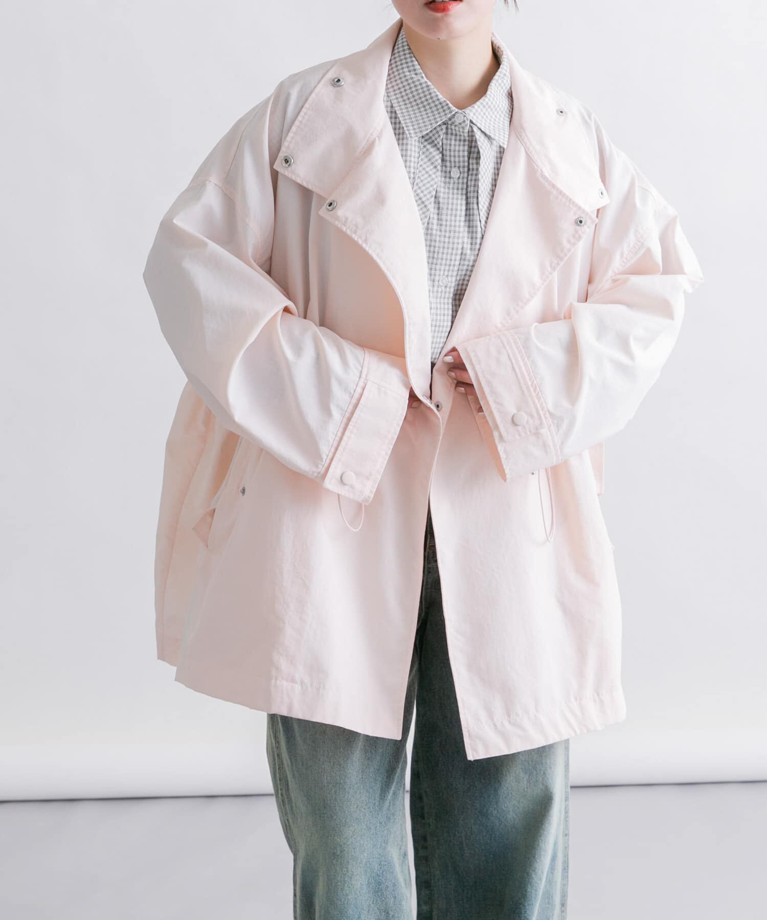  「スタンドカラーBIGナイロンジャケット」|その他|