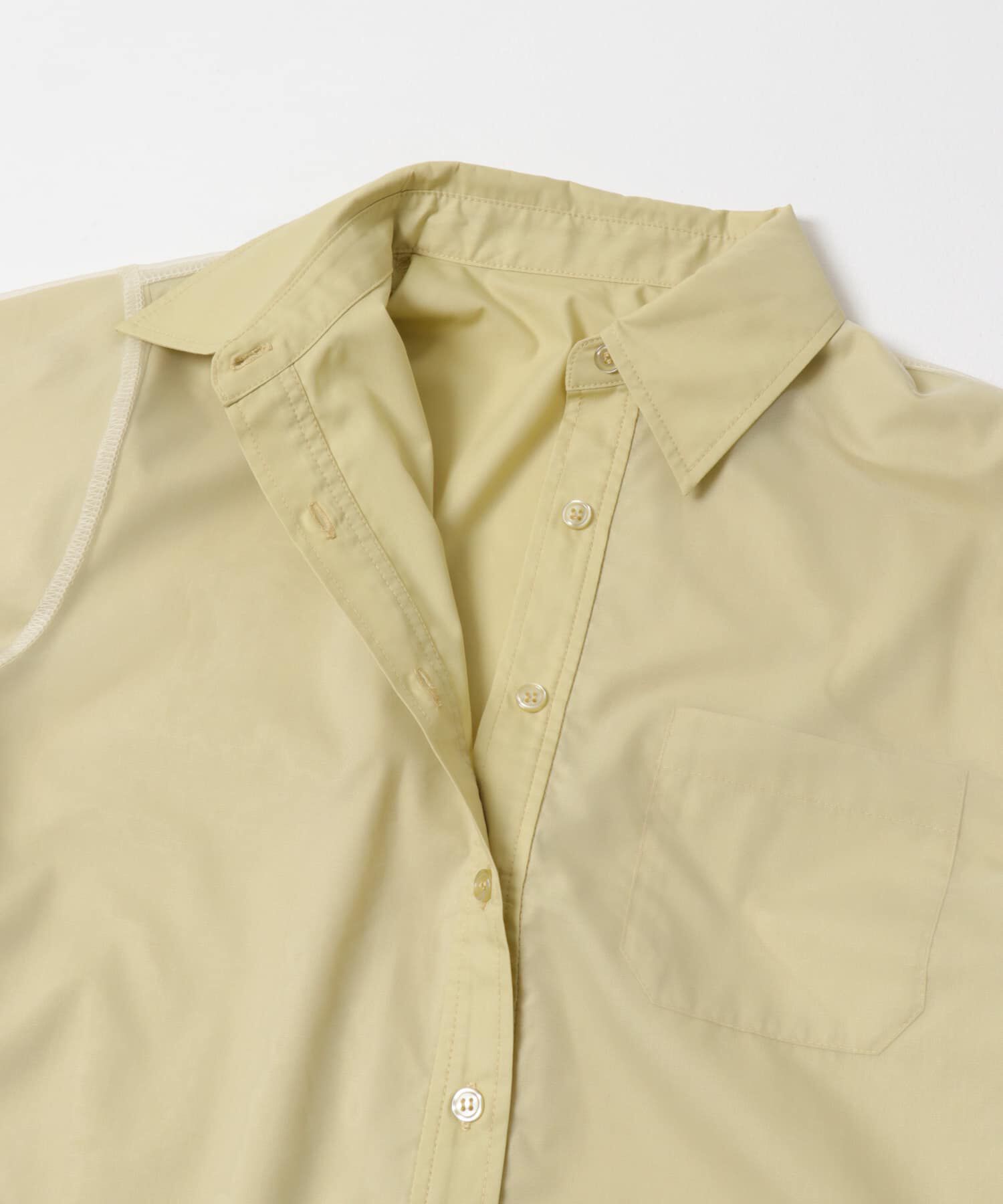  「チュールレイヤードショートシャツ」|シャツ・ブラウス|