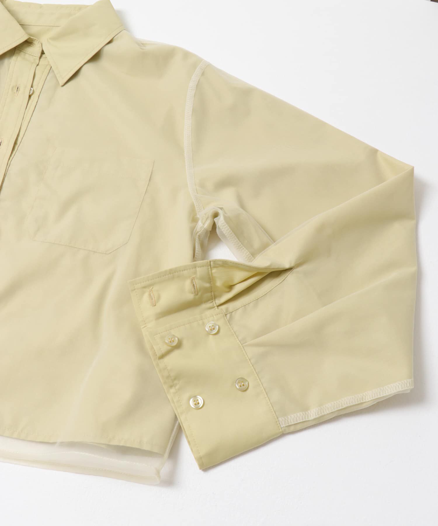  「チュールレイヤードショートシャツ」|シャツ・ブラウス|