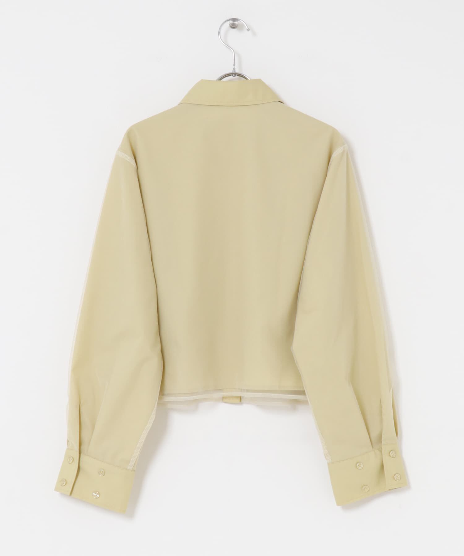  「チュールレイヤードショートシャツ」|シャツ・ブラウス|