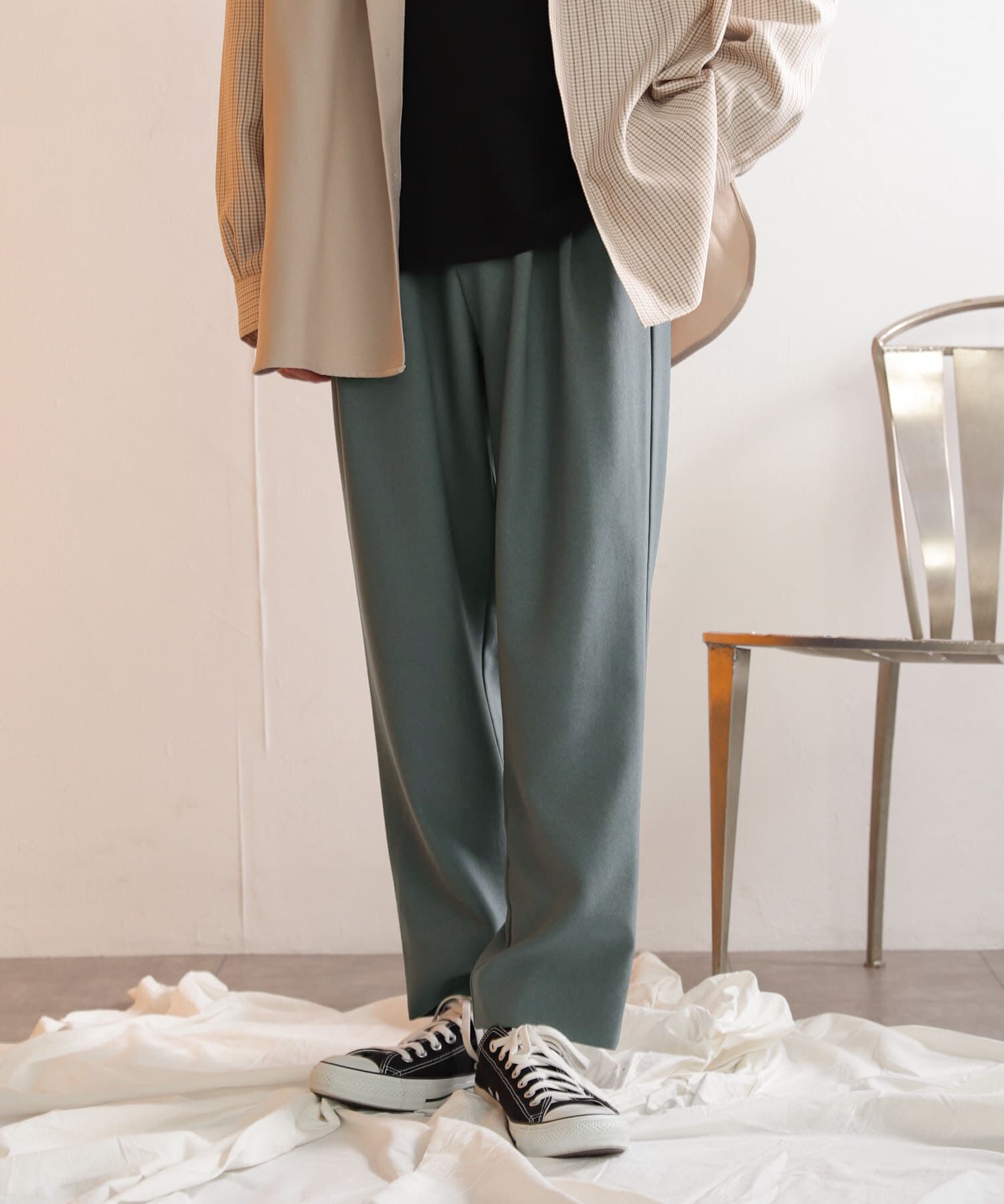 SENSE OF PLACE by URBAN RESEARCH「ウールライクダブルタックテーパードパンツ」|その他|