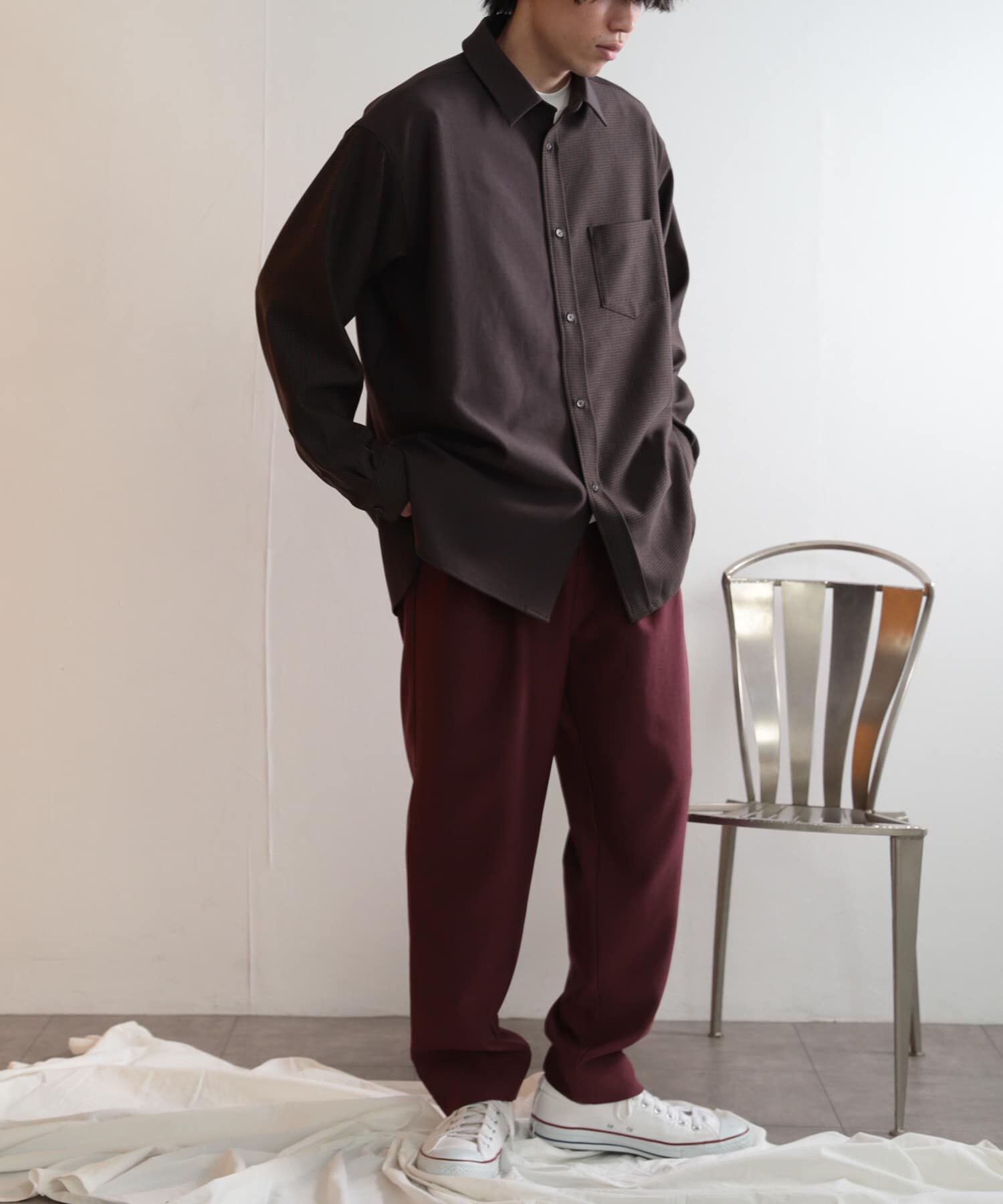 SENSE OF PLACE by URBAN RESEARCH「ウールライクダブルタックテーパードパンツ」|その他|