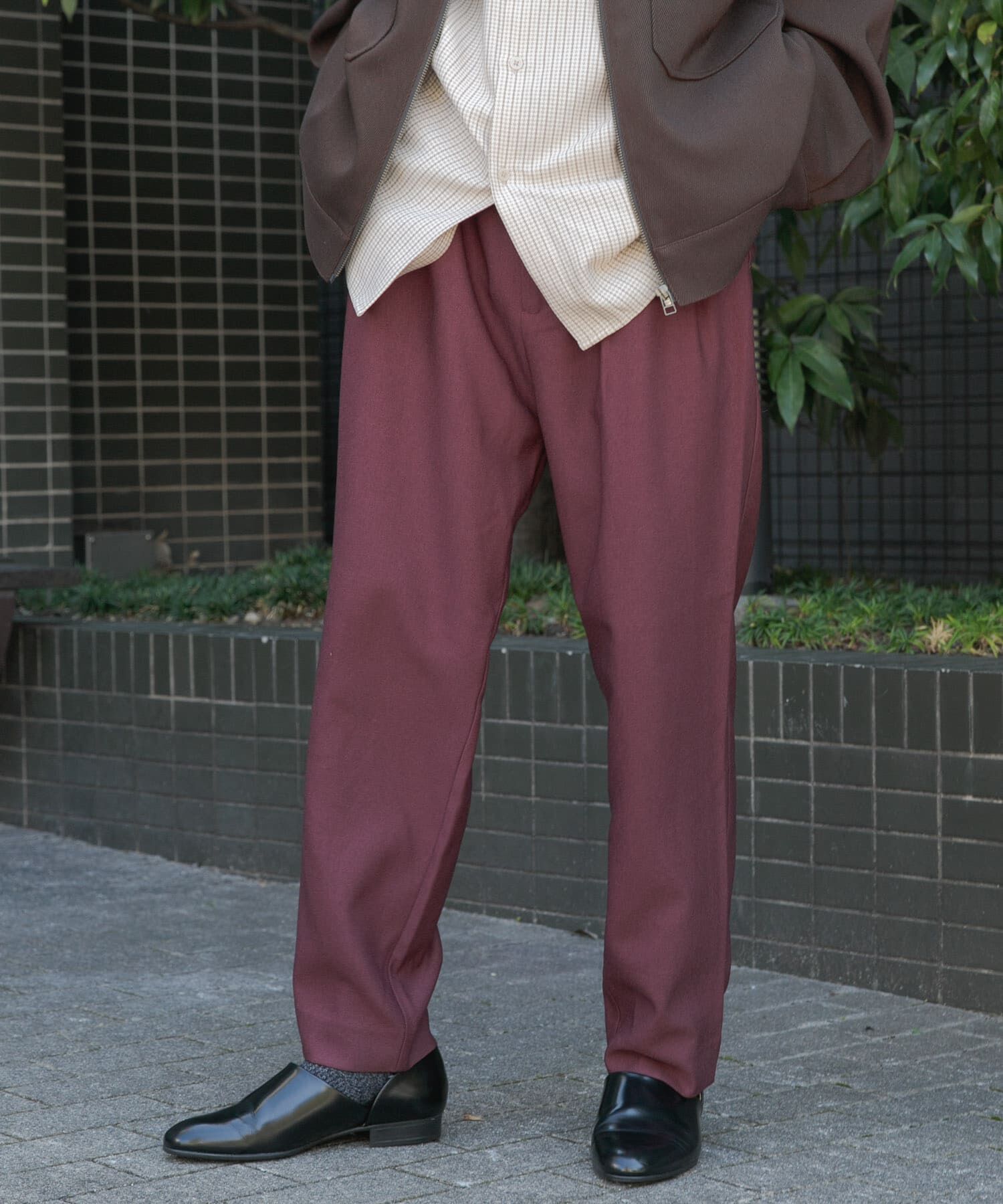 SENSE OF PLACE by URBAN RESEARCH「ウールライクダブルタックテーパードパンツ」|その他|