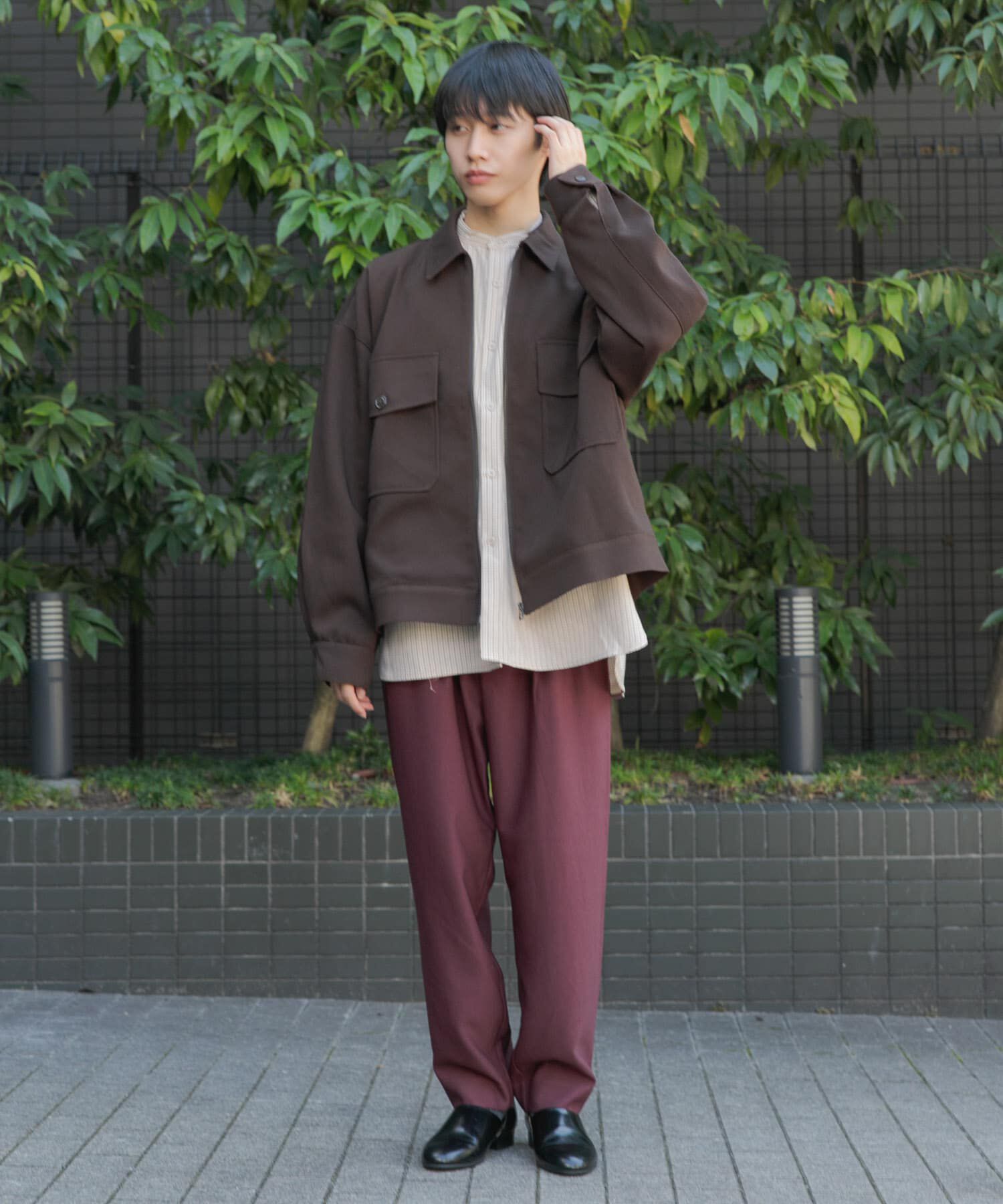 SENSE OF PLACE by URBAN RESEARCH「ウールライクダブルタックテーパードパンツ」|その他|