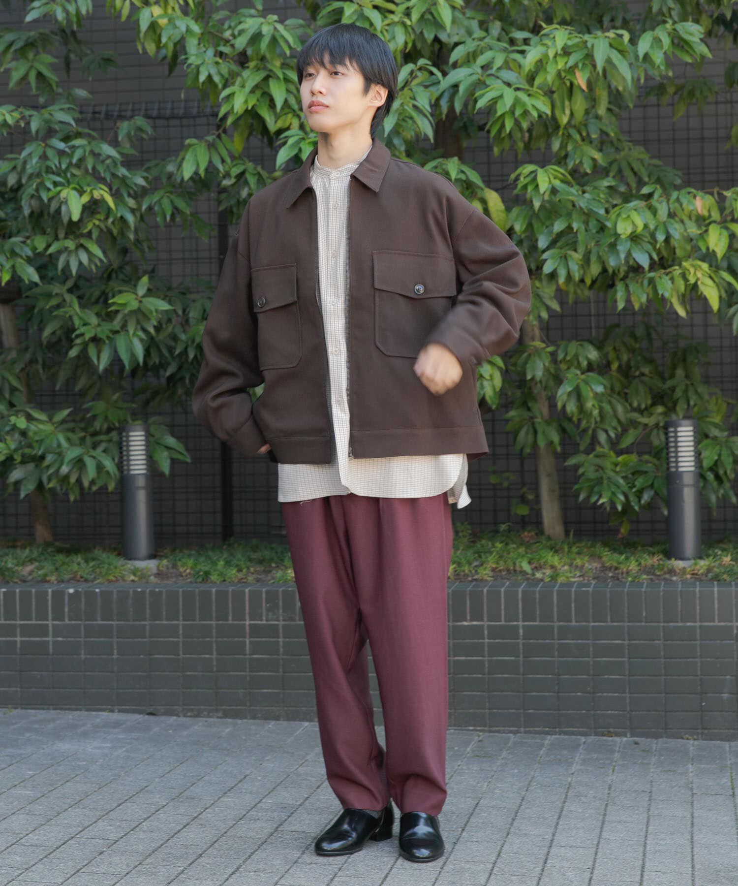 SENSE OF PLACE by URBAN RESEARCH「ウールライクダブルタックテーパードパンツ」|その他|