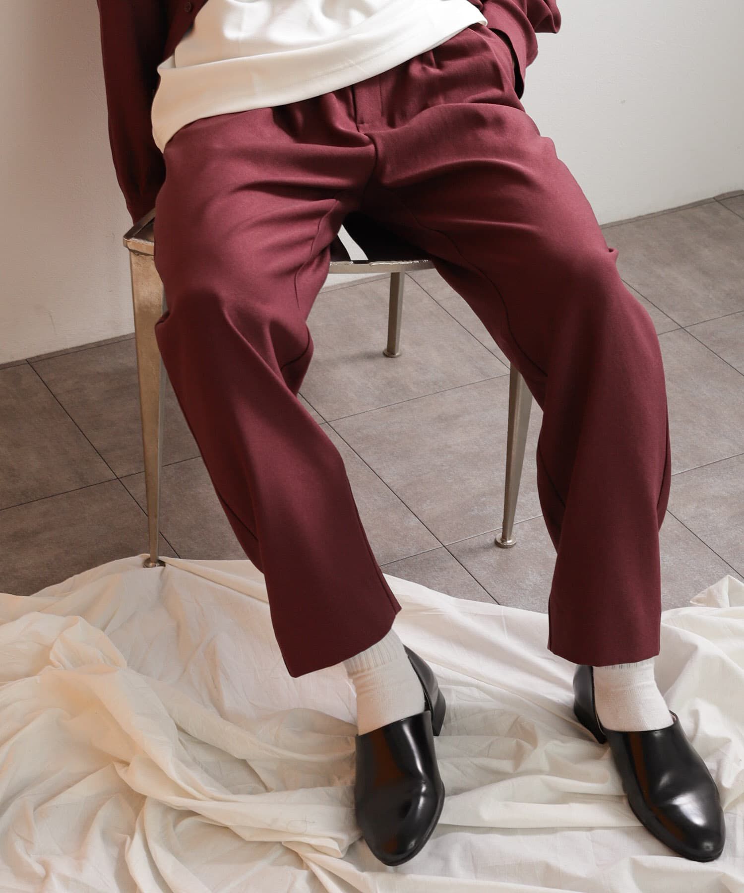 SENSE OF PLACE by URBAN RESEARCH「ウールライクダブルタックテーパードパンツ」|その他|