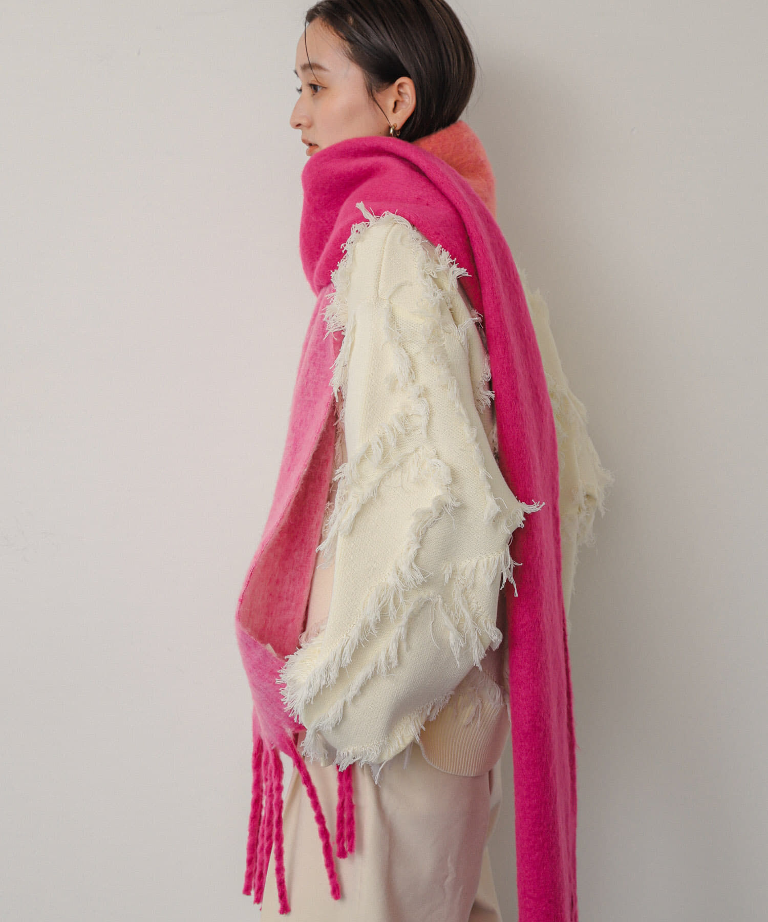 SENSE OF PLACE by URBAN RESEARCH「『一部WEB限定カラー』パネルボーダーストール」|マフラー|