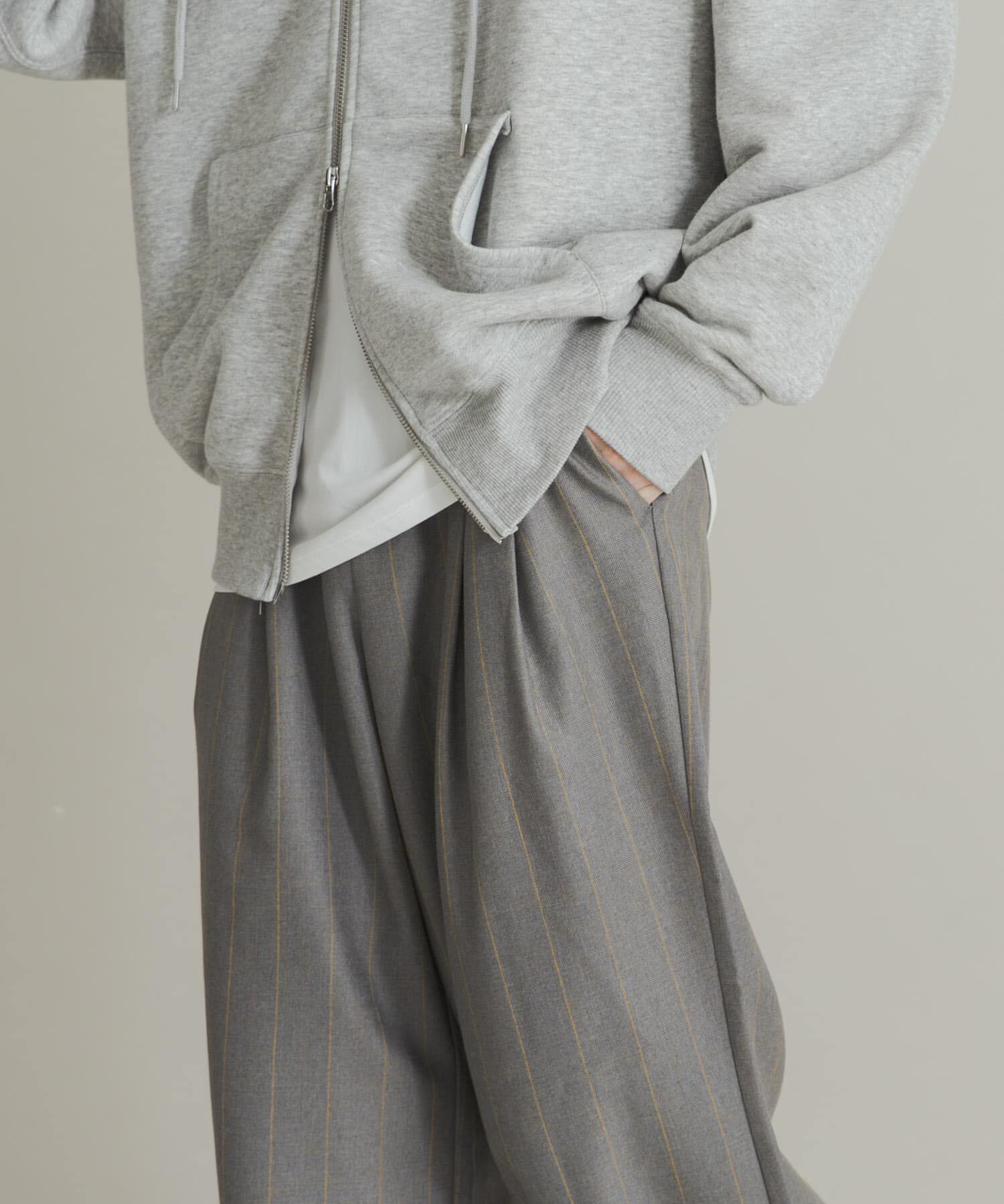 SENSE OF PLACE by URBAN RESEARCH「ウールタッチストライプワイドフレアパンツ」|その他|