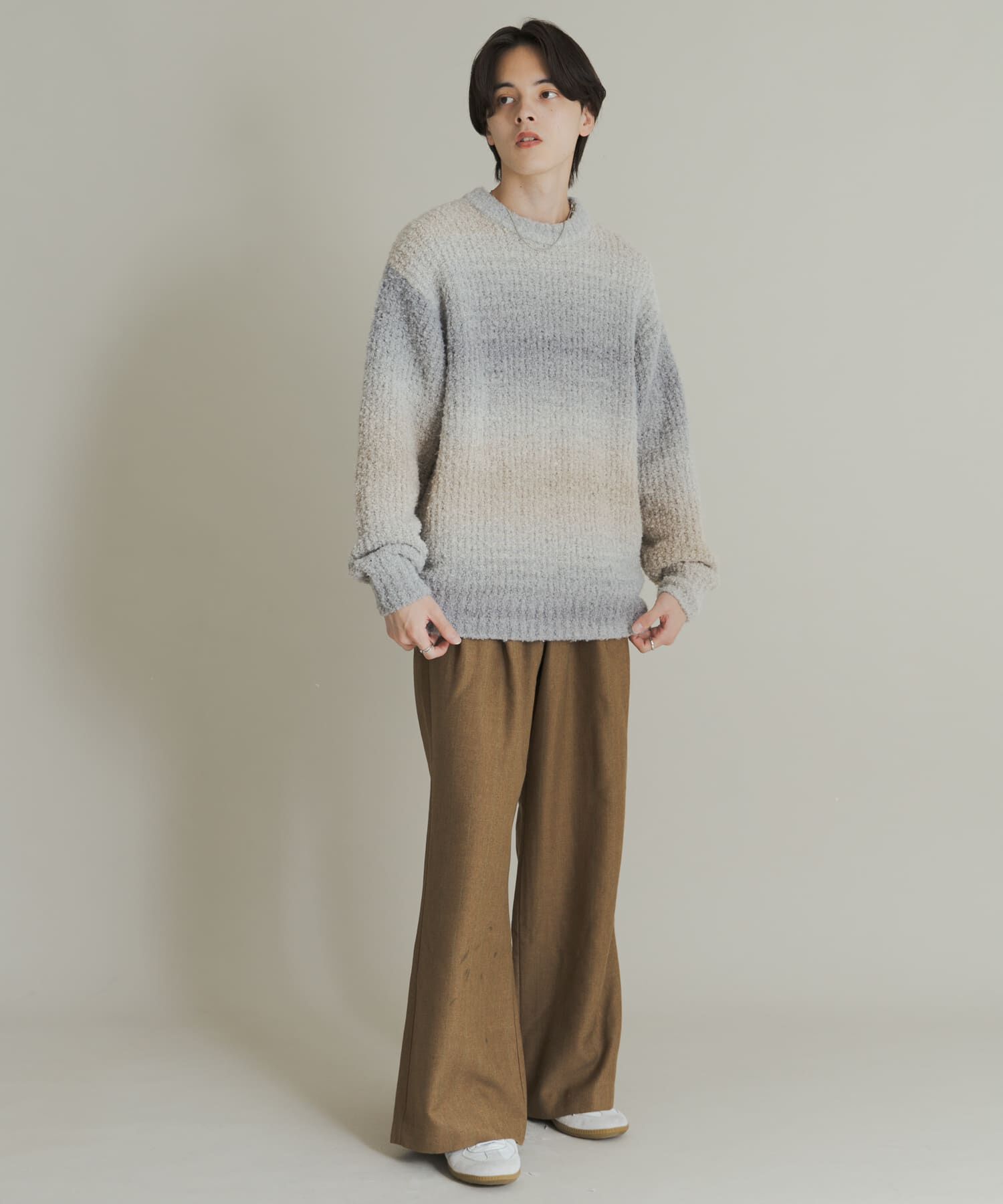 SENSE OF PLACE by URBAN RESEARCH「ウールタッチストライプワイドフレアパンツ」|その他|