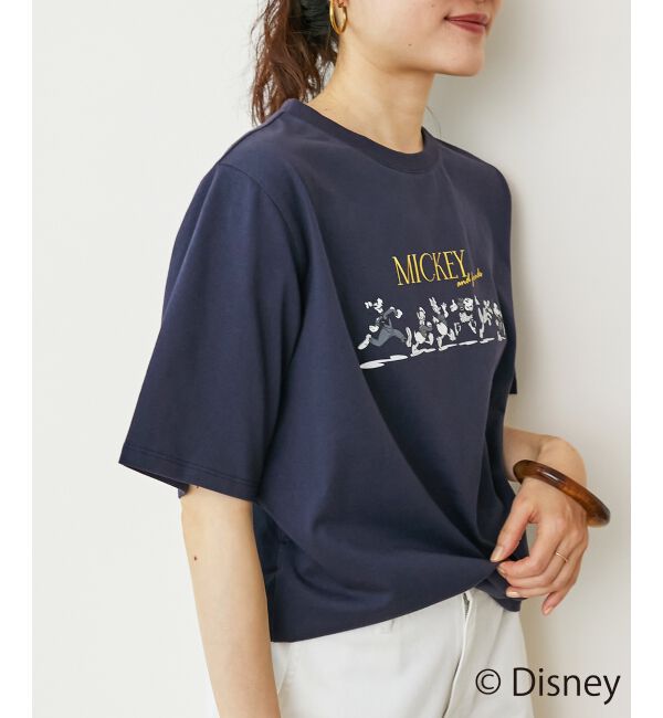  「【Disney】Mickey&Friends/プリントTシャツ」|Tシャツ・カットソー|
