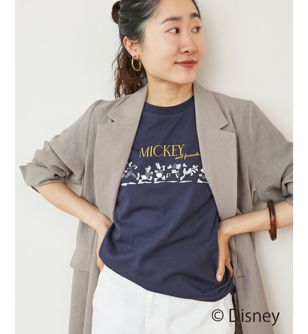  「【Disney】Mickey&Friends/プリントTシャツ」|Tシャツ・カットソー|
