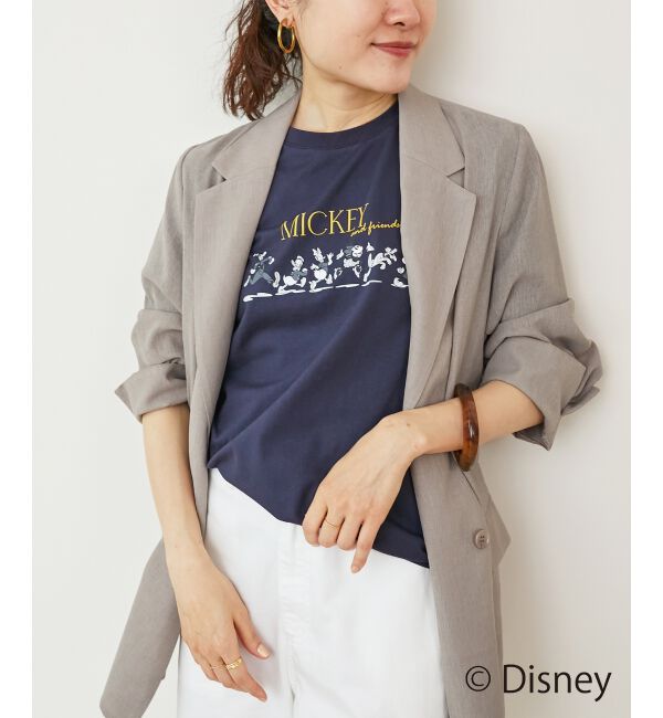  「【Disney】Mickey&Friends/プリントTシャツ」|Tシャツ・カットソー|