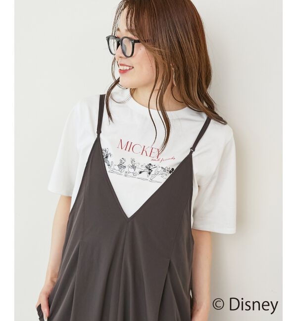  「【Disney】Mickey&Friends/プリントTシャツ」|Tシャツ・カットソー|