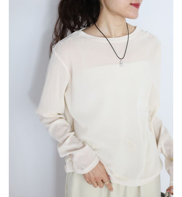  「シアーベロアロンT」|Tシャツ・カットソー|