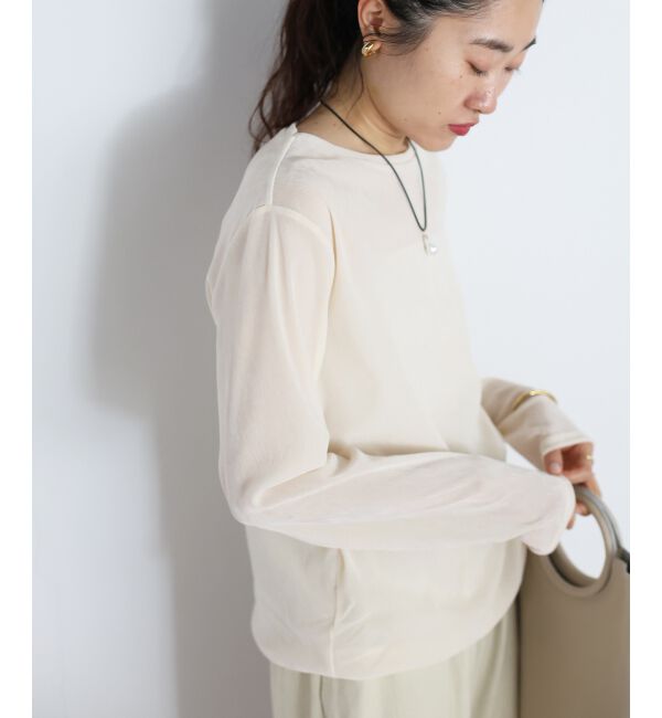  「シアーベロアロンT」|Tシャツ・カットソー|