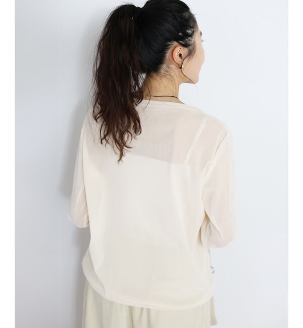  「シアーベロアロンT」|Tシャツ・カットソー|