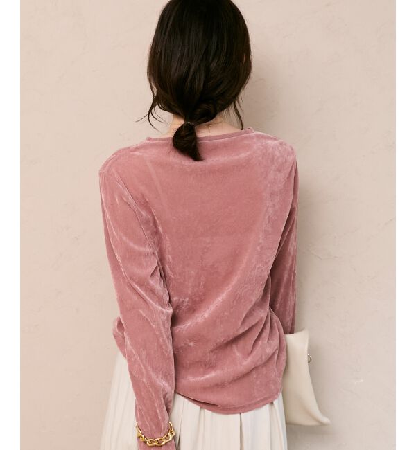  「シアーベロアロンT」|Tシャツ・カットソー|