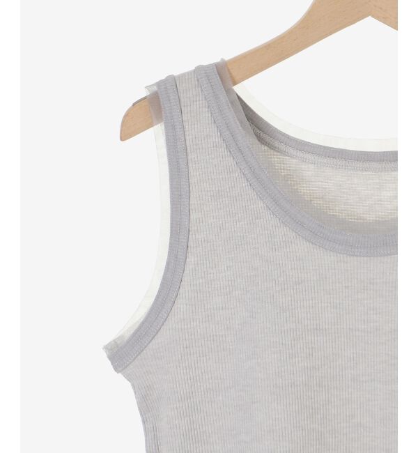  「ラメテレコタンク」|タンクトップ|