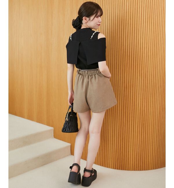  「パールチェーンビジューリボンニット」|ニット・セーター|