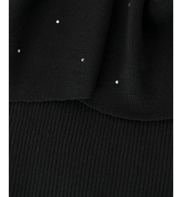  「パールチェーンビジューリボンニット」|ニット・セーター|