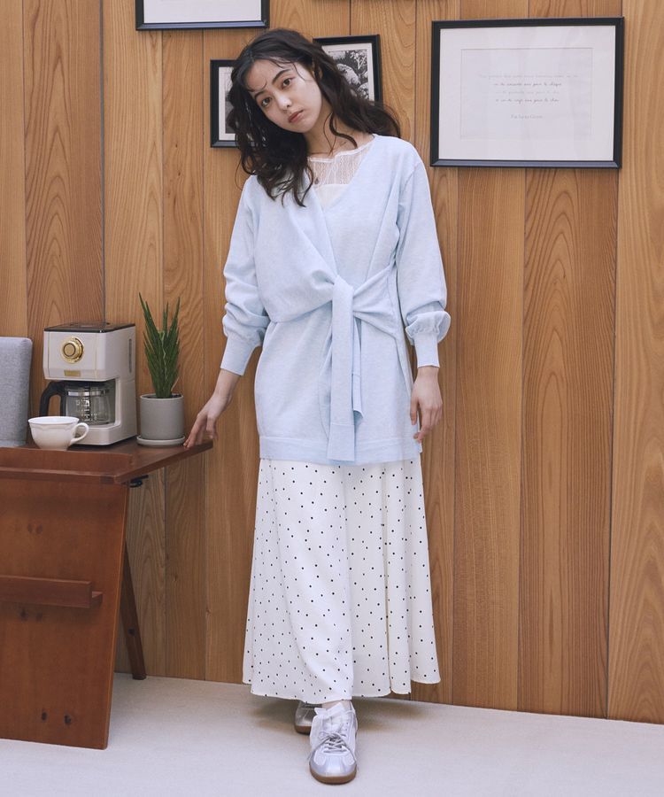 earth music&ecology「レースドッキングボートネックプルオーバー」|Tシャツ・カットソー|