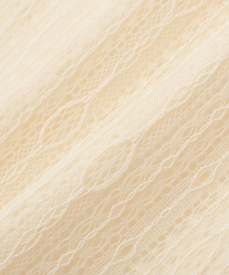 earth music&ecology「レースドッキングボートネックプルオーバー」|Tシャツ・カットソー|