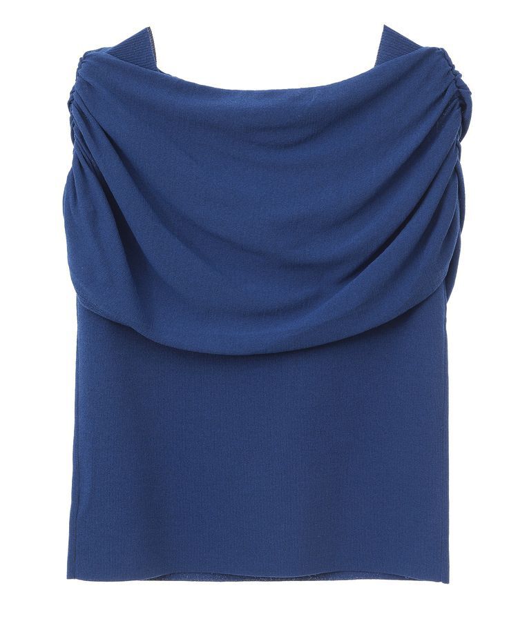 YECCA VECCA「シャーリングオフショルニット」|ニット・セーター|