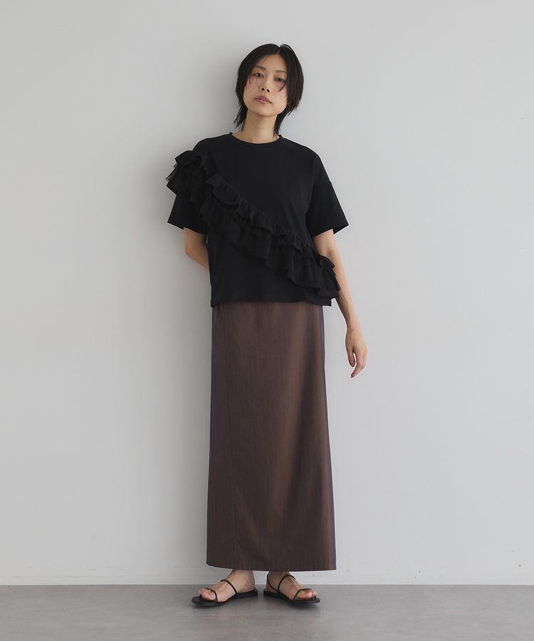 GARAGE OF GOOD CLOTHING「タックフリル&times;チュールプルオーバー」|Tシャツ・カットソー|