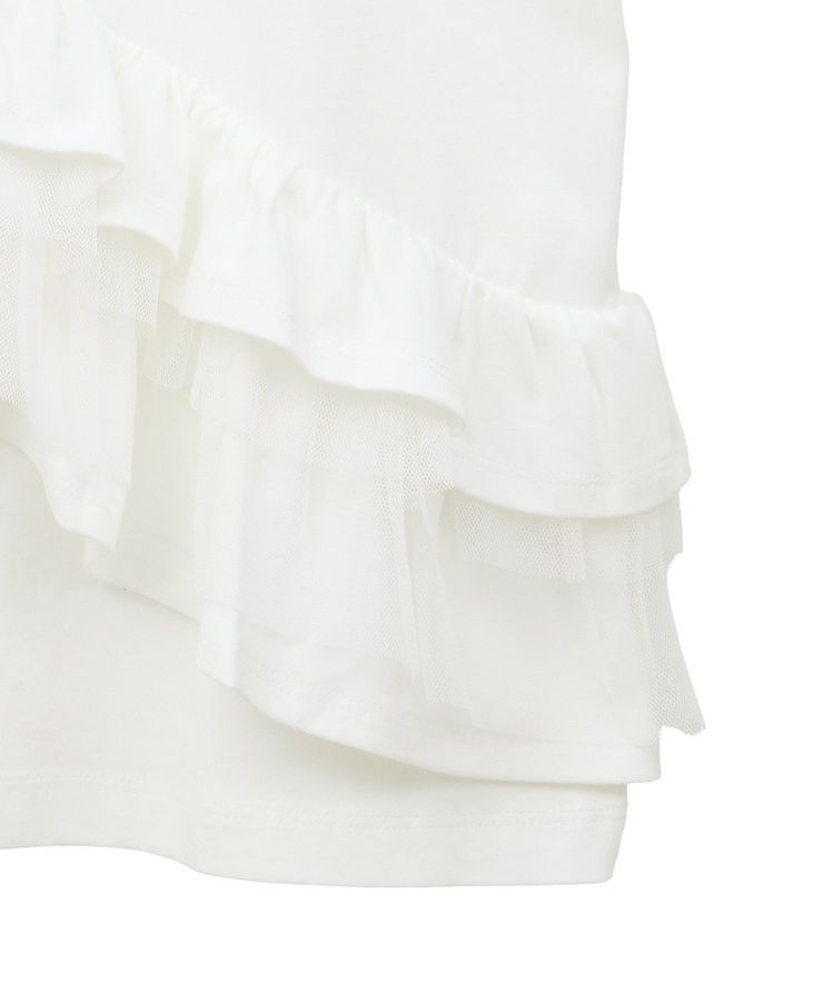 GARAGE OF GOOD CLOTHING「タックフリル&times;チュールプルオーバー」|Tシャツ・カットソー|