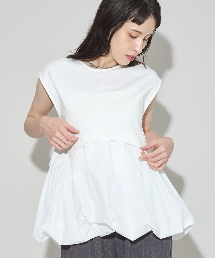 GARAGE OF GOOD CLOTHING「異素材MIXコクーンプルオーバー」|Tシャツ・カットソー|