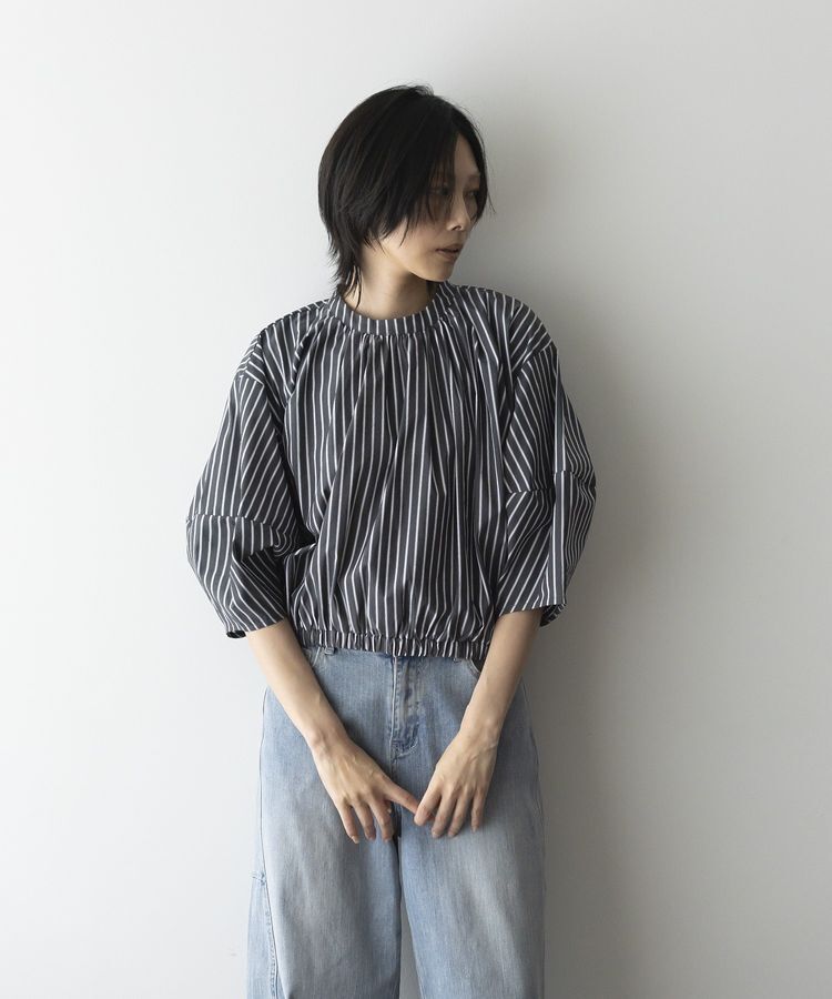 GARAGE OF GOOD CLOTHING「ストライプタックプルオーバーB」|シャツ・ブラウス|