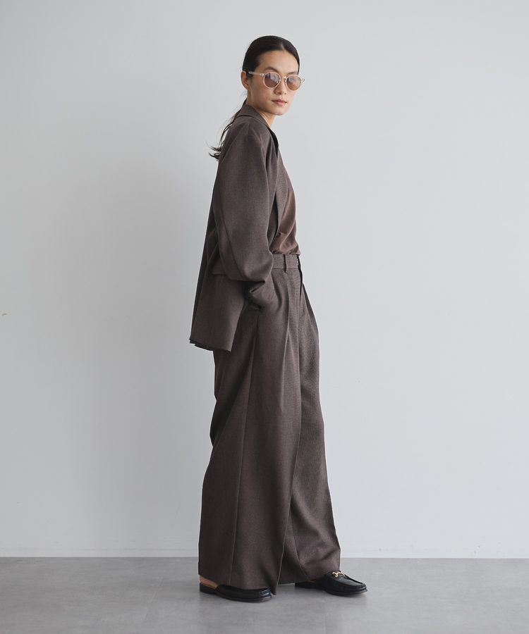 GARAGE OF GOOD CLOTHING「【日本製】ツィード調２タックワイドパンツ」|その他|
