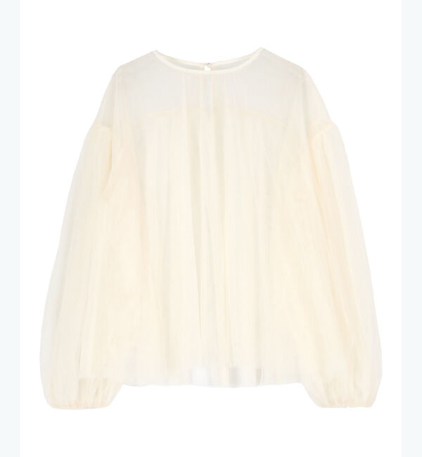 titivate「シアーボリュームスリーブトップス」|Tシャツ・カットソー|アイボリー