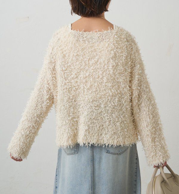  「リボンヤーンニットプルオーバー」|ニット・セーター|