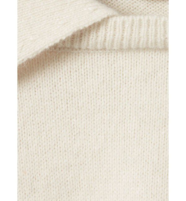 mizuiro ind「mizuiro ind ハイゲージ襟付きプルオーバー」|ニット・セーター|