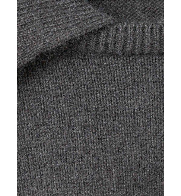 mizuiro ind「mizuiro ind ハイゲージ襟付きプルオーバー」|ニット・セーター|