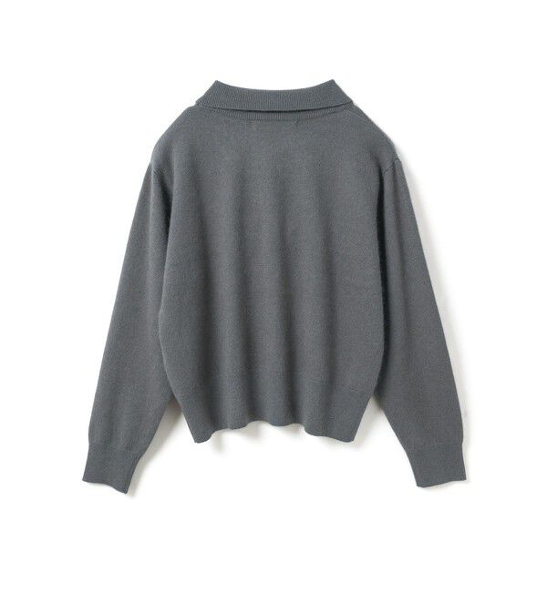 mizuiro ind「mizuiro ind ハイゲージ襟付きプルオーバー」|ニット・セーター|