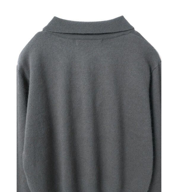 mizuiro ind「mizuiro ind ハイゲージ襟付きプルオーバー」|ニット・セーター|