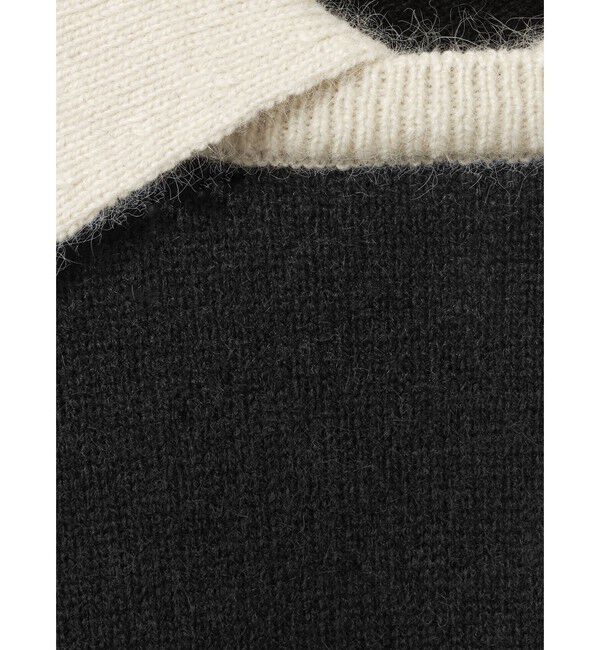 mizuiro ind「mizuiro ind ハイゲージ襟付きプルオーバー」|ニット・セーター|