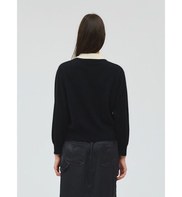 mizuiro ind「mizuiro ind ハイゲージ襟付きプルオーバー」|ニット・セーター|