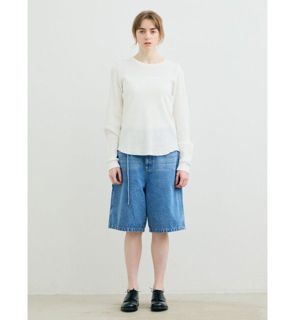 MARMARMAR「MARMARMAR パフスリーブワッフルプルオーバー」|Tシャツ・カットソー|ホワイト