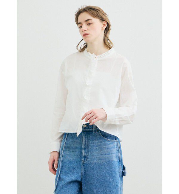 MARMARMAR「MARMARMAR フリルカラーシャツ」|シャツ・ブラウス|