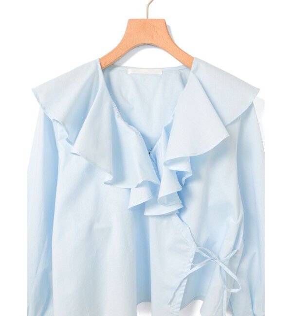 MARMARMAR「MARMARMAR ラッフルフリルカシュクールブラウス」|シャツ・ブラウス|