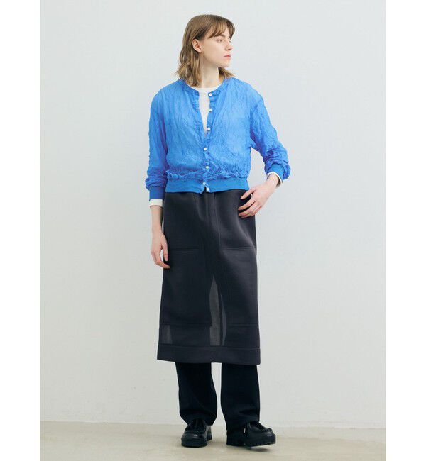 MARMARMAR「MARMARMAR ワッシャープロセスカーディガン」|カーディガン|ブルー