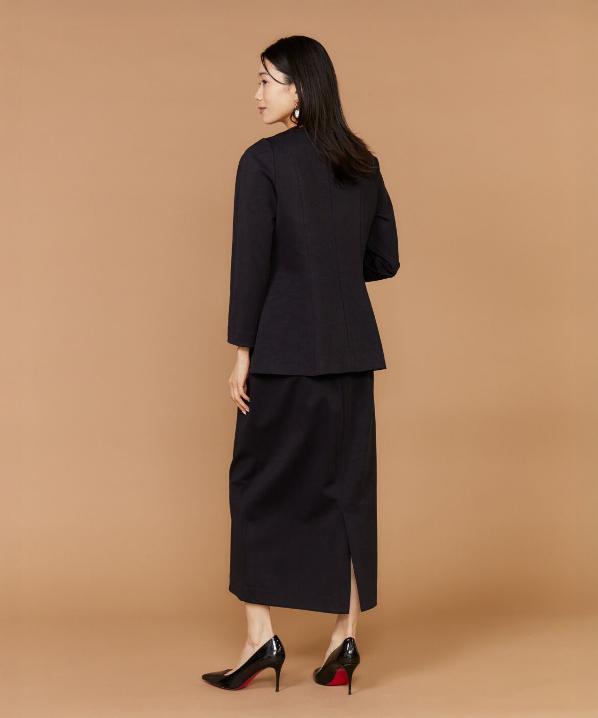 INED「《大きいサイズ》ペプラムトップス」|シャツ・ブラウス|