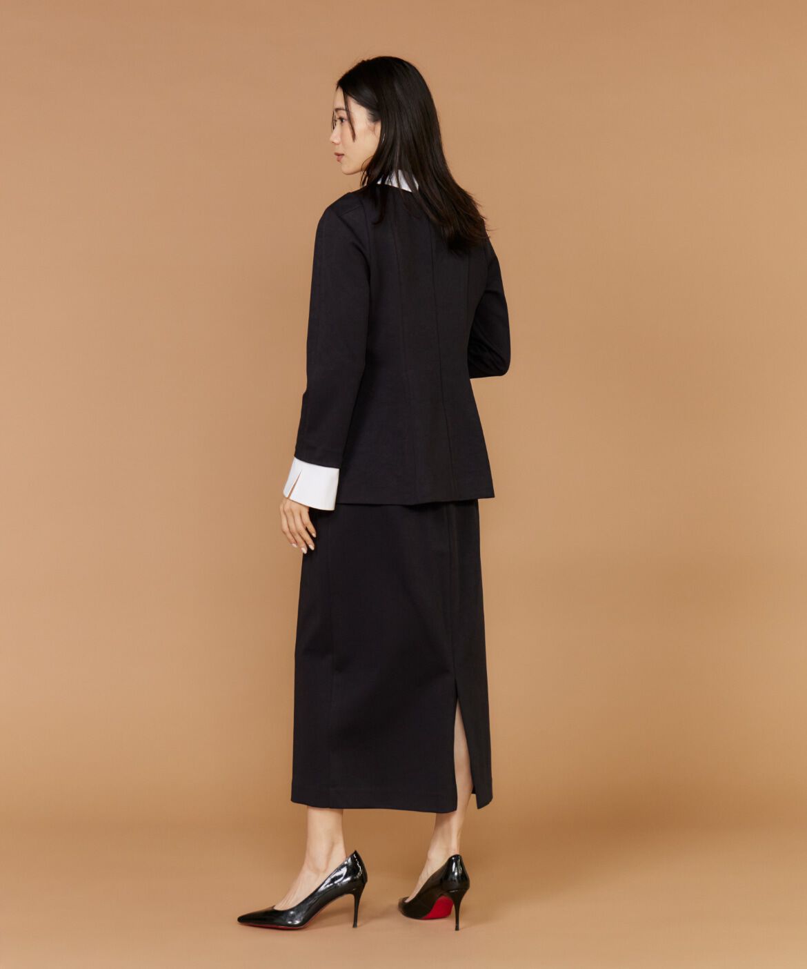 INED「《大きいサイズ》ペプラムトップス」|シャツ・ブラウス|