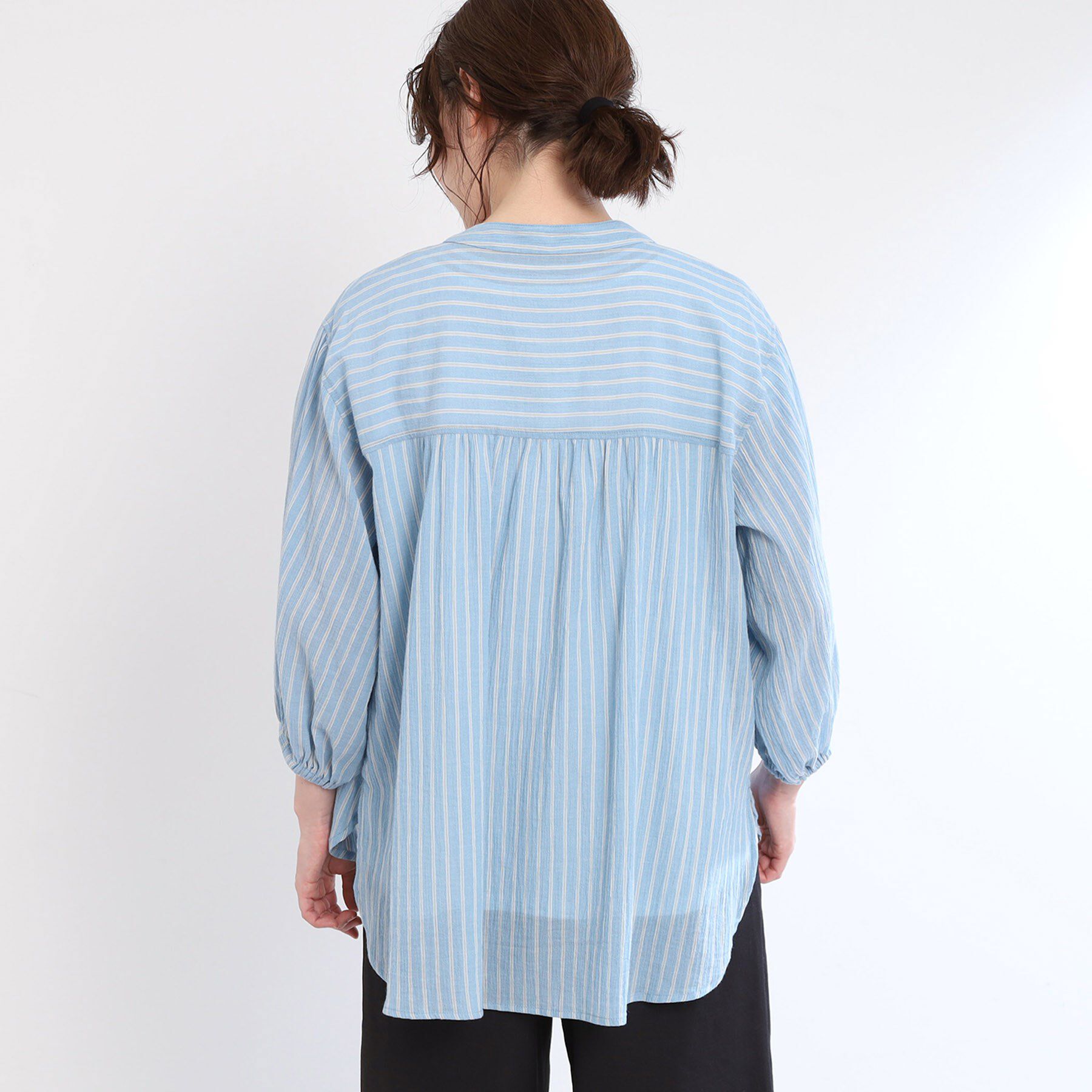 Reflect「【手洗い可／羽織りでも◎】ストライプブラウス」|シャツ・ブラウス|