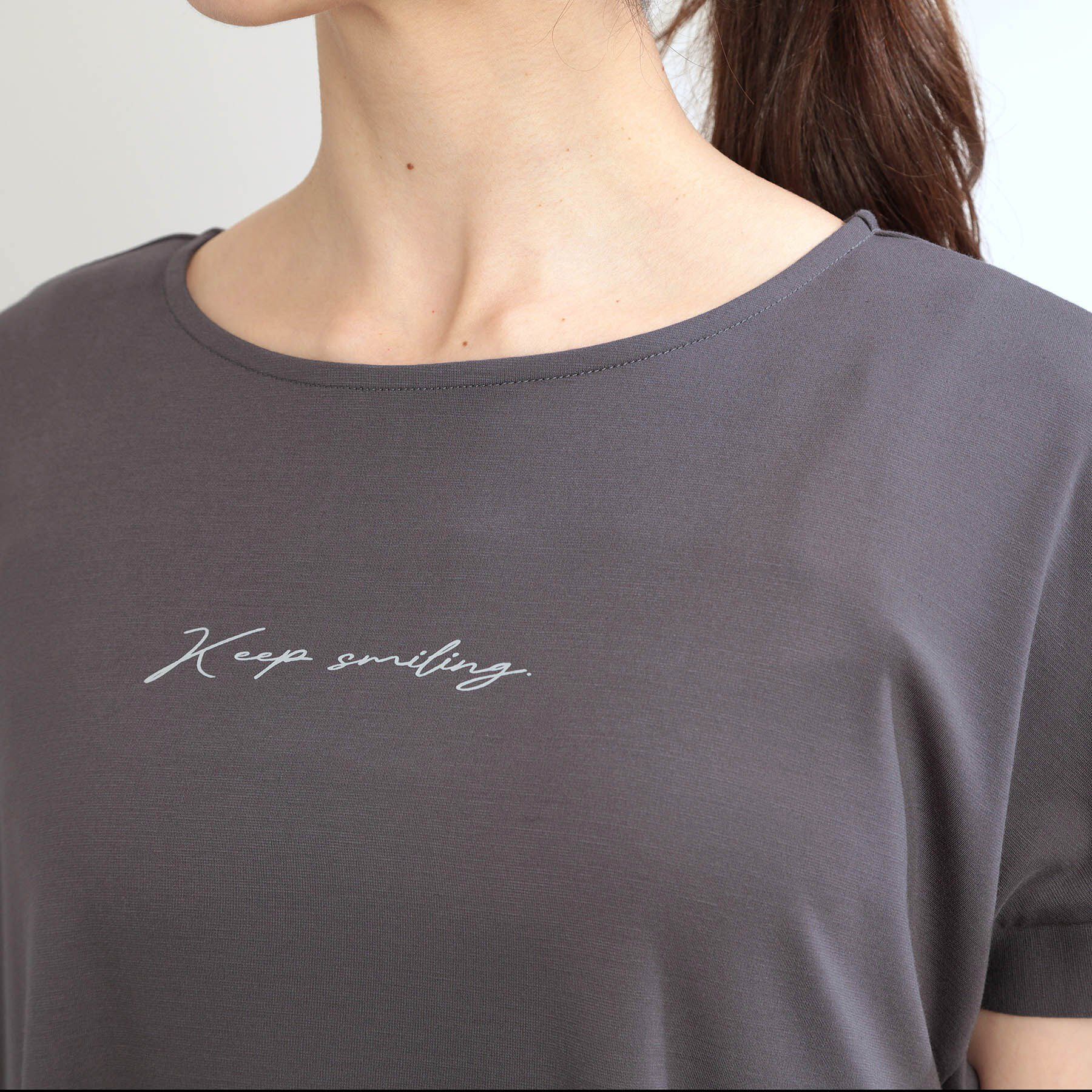 Reflect「【E‐QUALITY】チュニック丈ロゴTシャツ」|Tシャツ・カットソー|