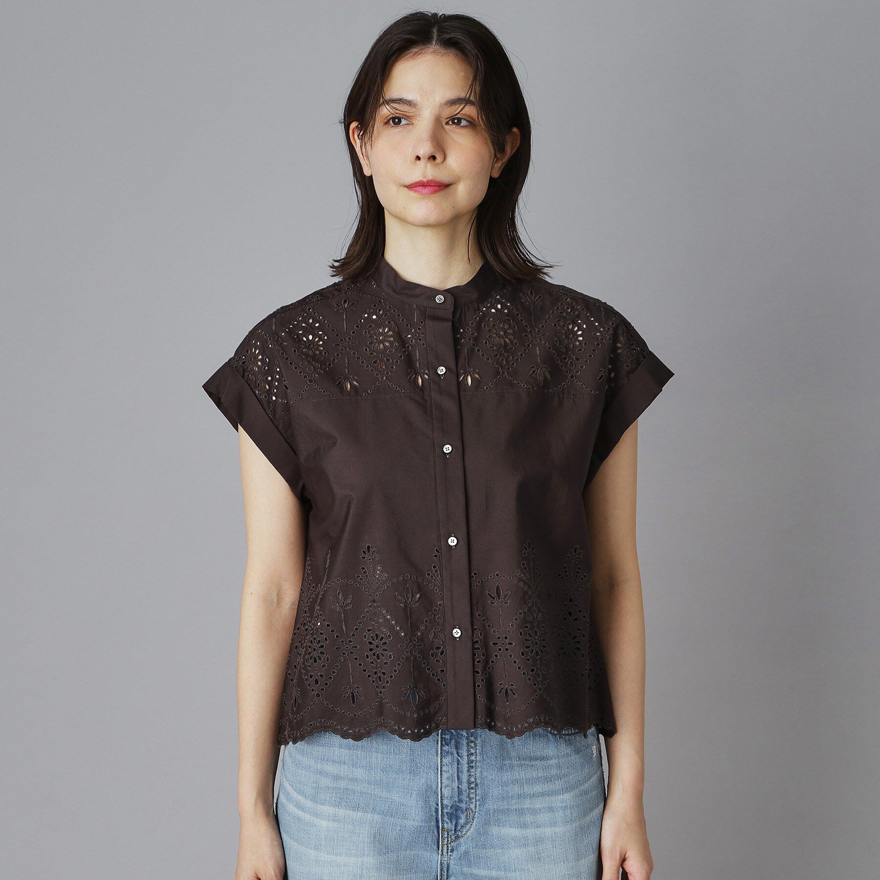 DRESSTERIOR「TICCA（ティッカ）レースフレンチシャツ」|シャツ・ブラウス|