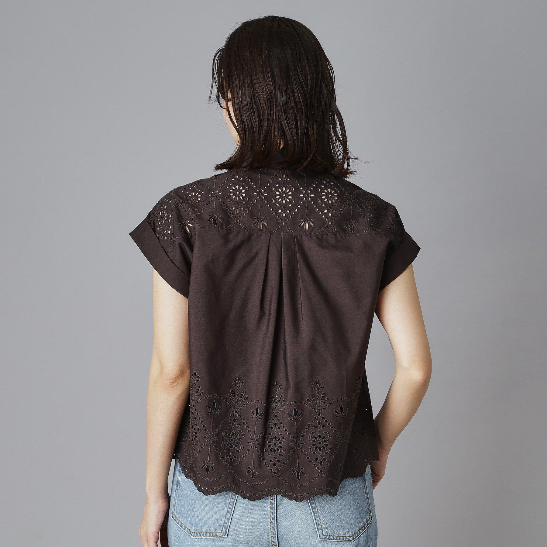 DRESSTERIOR「TICCA（ティッカ）レースフレンチシャツ」|シャツ・ブラウス|